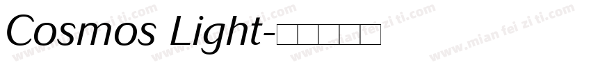 Cosmos Light字体转换